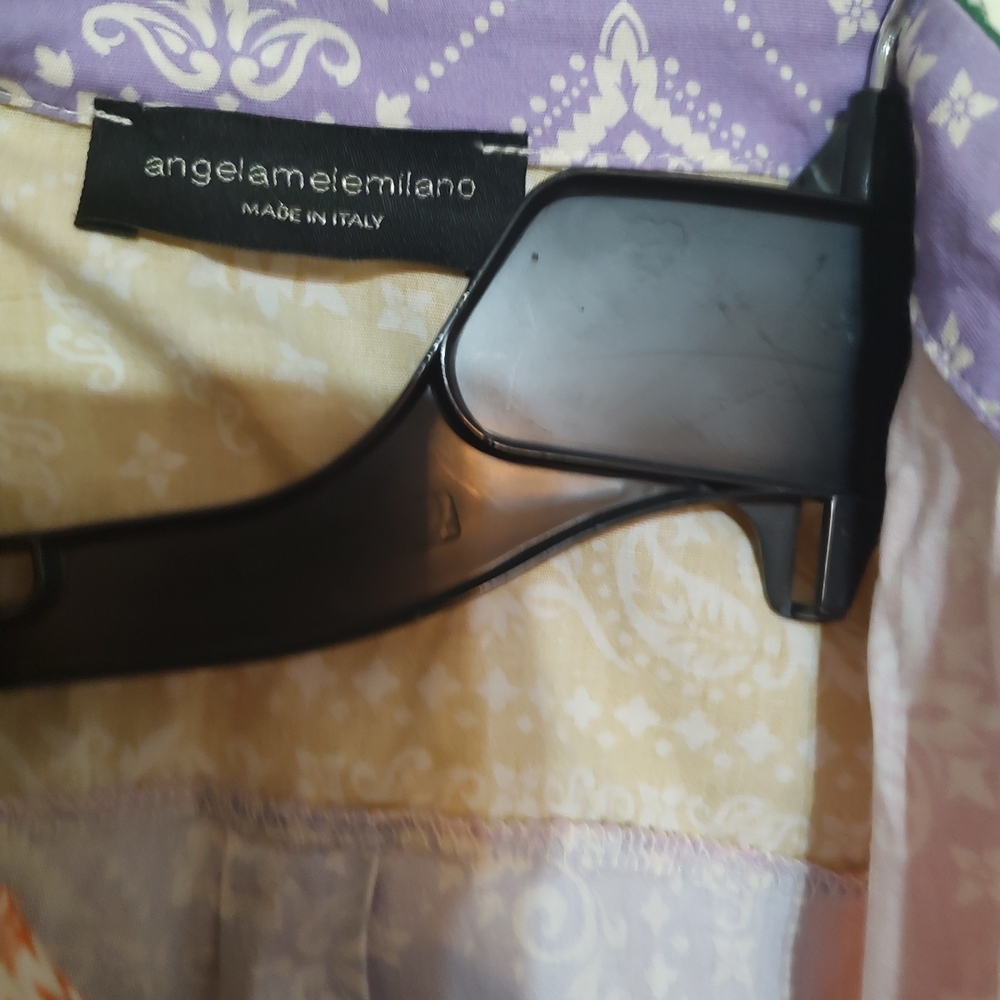 Multicolor Paisley Patchwork Shirt Size Large - image 3